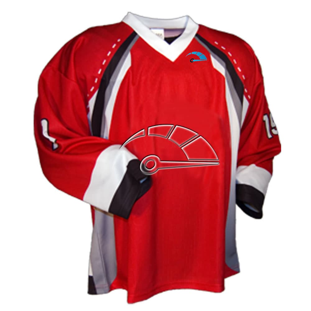 Red  hockey ice uniform